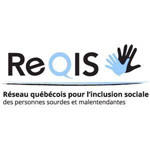 Logo de l'organisme Réseau québécois pour l'inclusion sociale des personnes sourdes et malentendantes