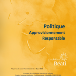 Politique approvisionnement responsable