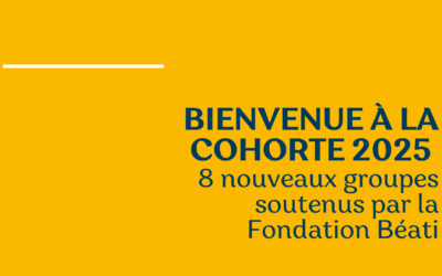 Cohorte 2025 – Nouveaux groupes
